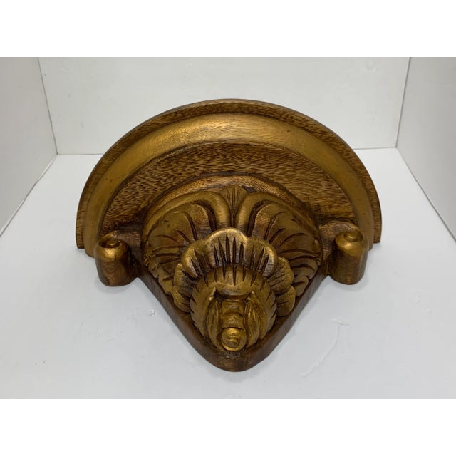 Antique Hand Carved French Wood Brackets - a Pair For Sale In New York - Image 6 of 9