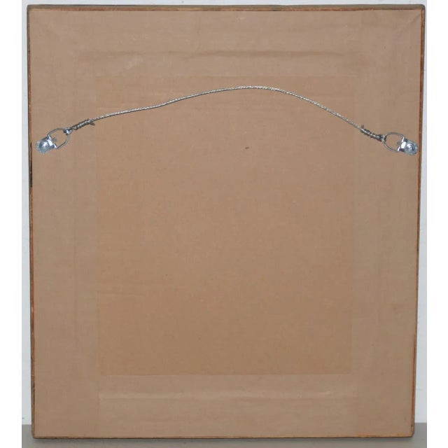 Glass Art Nouveau Carved & Gilded Frame With Mirror C. 1890 to 1910 For Sale - Image 7 of 8