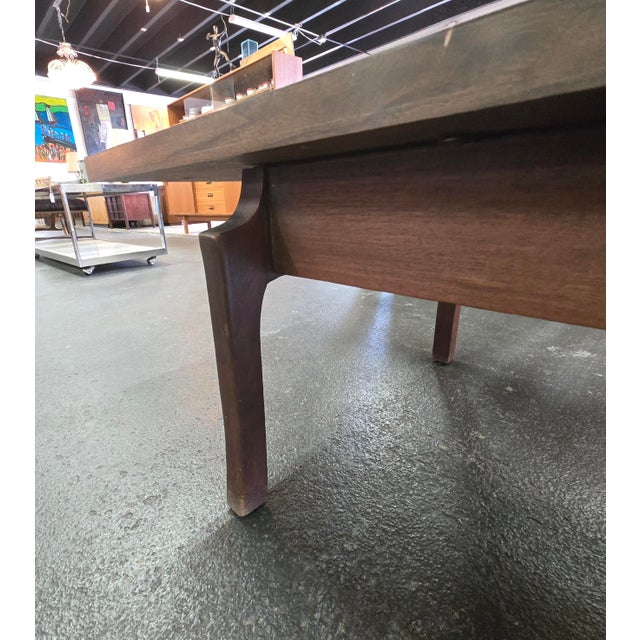 Jens Risom Mid-Century Modern Long Wooden Coffee Table by Jens Rison For Sale - Image 4 of 8