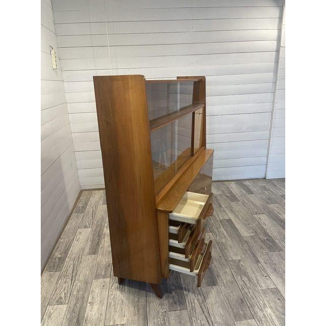 Vintage bookcase by Novy Domov, 1970 In superb original condition. with keys with original company sticker on the back...