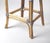 Wood Lila Rattan 28 in. Seat Height Bar Stool with Back and Footrest, White/Navy Stripe/ Natural Rattan Frame For Sale - Image 7 of 10