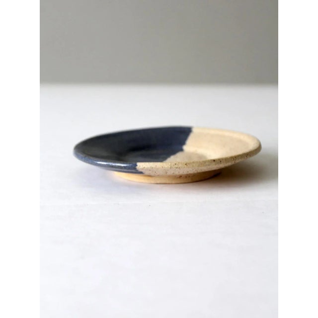 Vintage Studio Pottery Plate For Sale - Image 4 of 8