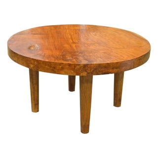 Andrianna Shamaris Mid-Century Style Organic Teak Wood Coffee Table For Sale