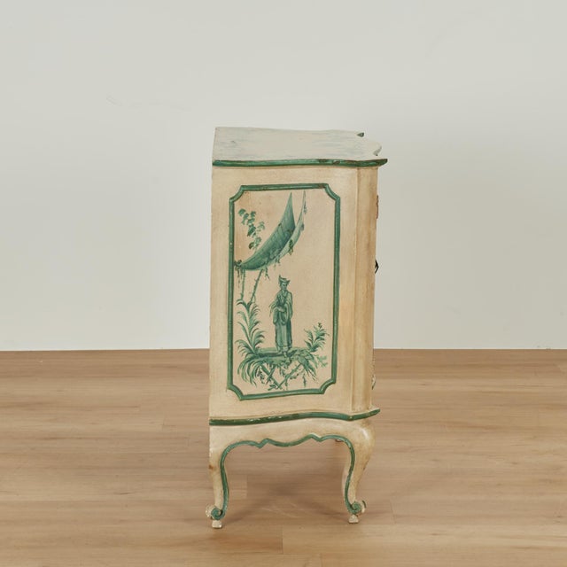 Vintage Italian Chinoiserie Decorated Cabinet For Sale - Image 11 of 17