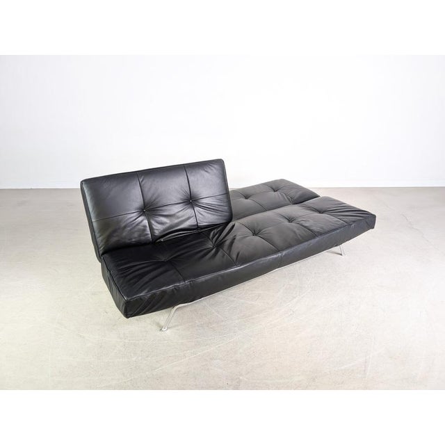Smala Sofa in Black Leather from Ligne Roset, France For Sale - Image 12 of 18