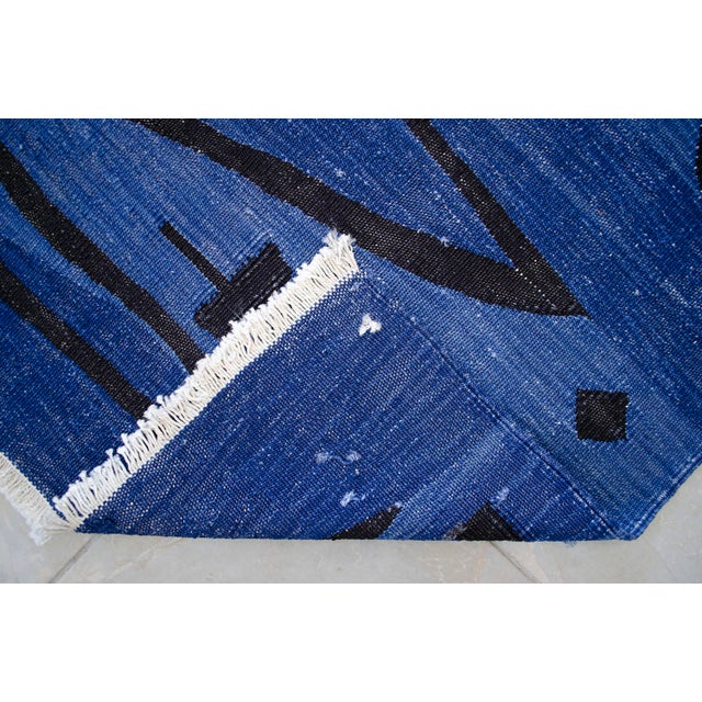 Paul Klee - Heroic Strokes of the Bow - Inspired Silk Hand Woven Area Rug - Wall Rug 4′3″ × 6′1″ For Sale - Image 15 of 17