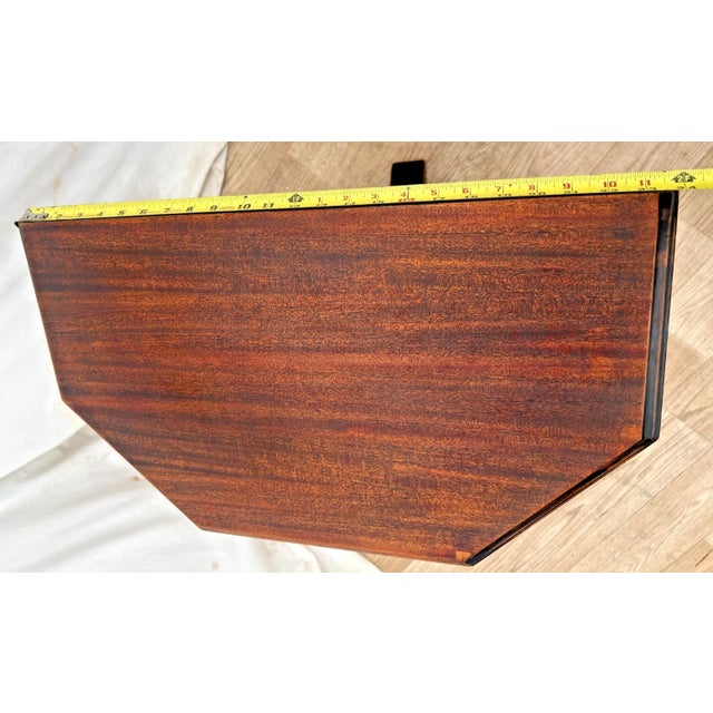 1940s Ornate Wooden Accent Table, Victorian Style Plant Stand, Small Entryway Pedestal For Sale - Image 10 of 12