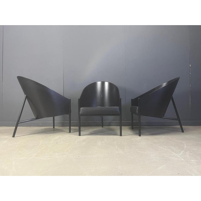 Vintage Pratfall Chairs by Philippe Starck for Driade, 1982, Set of 3 For Sale - Image 13 of 15