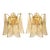 Contemporary Amber Rondini Murano Glass Gold Wall Sconces by Simoeng, Set of 2 For Sale - Image 3 of 9