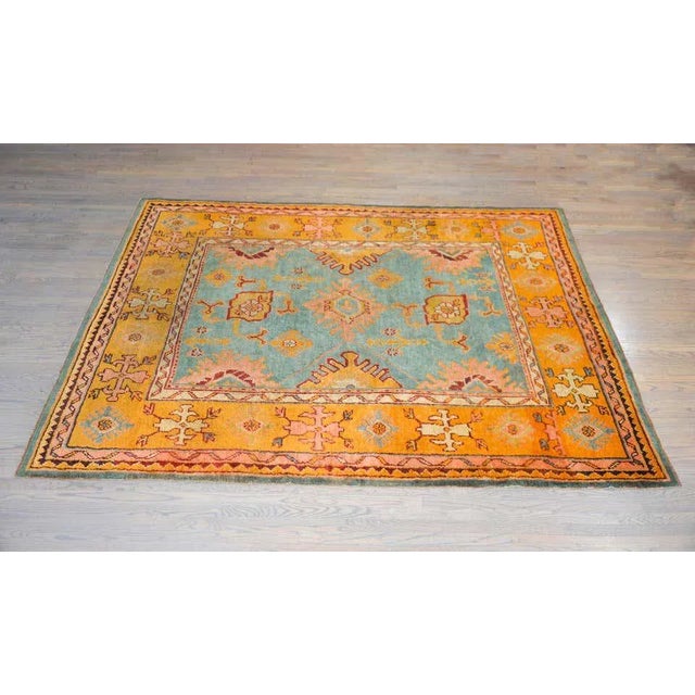 Early 20th Century Turkish Oushak Rug For Sale - Image 12 of 13