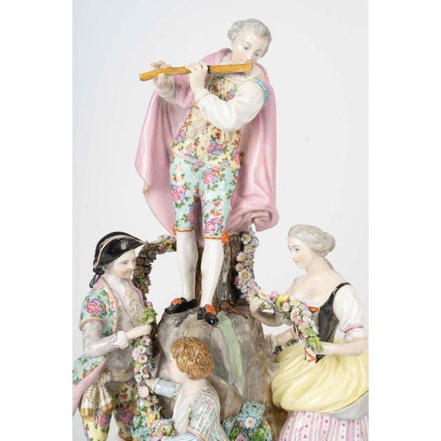 Pair of meissen porcelain figurines, 19th century, napoleon iii period. Pair of 19th-century figurines, napoleon iii...