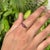 Art Nouveau 14k Yellow Gold Prong Set Natural Ruby Ring Size 5.5 by VRJewels For Sale - Image 3 of 15