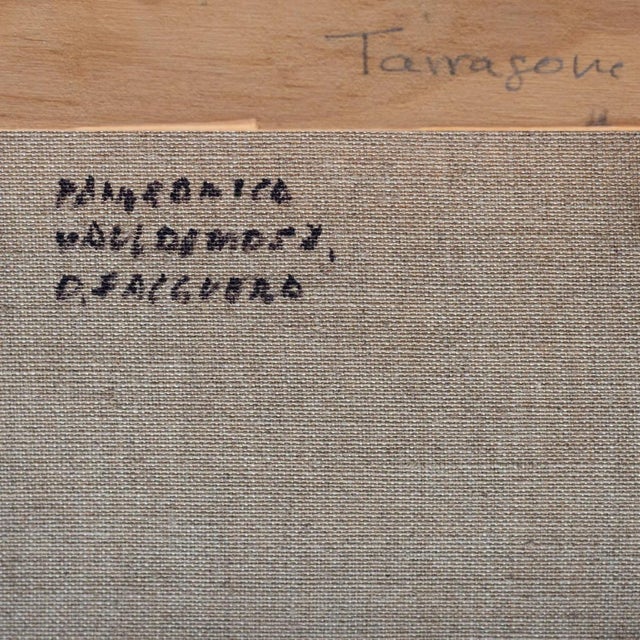 Oscar Falguera, Mountain Village Near Tarragona, Spain, 1990s, Oil on Canvas For Sale - Image 8 of 9