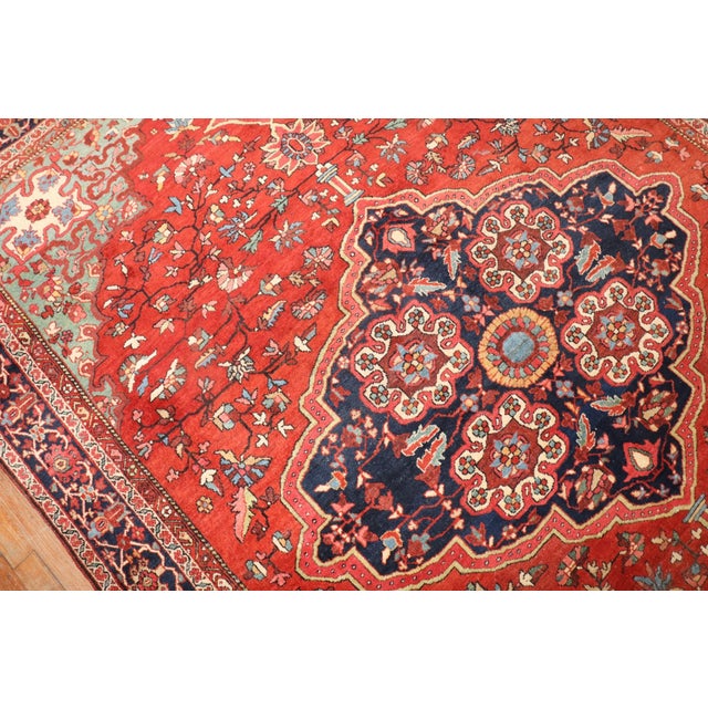 Textile Antique Sarouk Ferehan Rug - 6'11" x 10' For Sale - Image 7 of 12