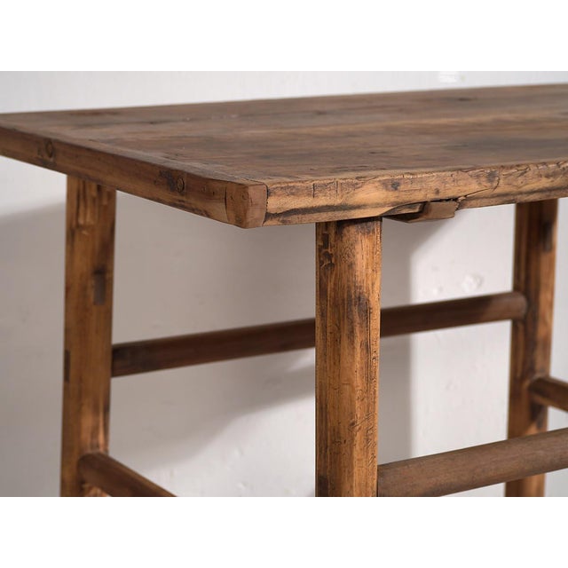 Rustic Large Antique Side Table, 1920s For Sale - Image 3 of 14