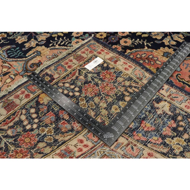 Textile Antique Persian Tabriz Rug, 09'04 X 13'00 For Sale - Image 7 of 9