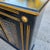 Late 20th Century Pair of Baker Furniture Neoclassical Black Lacquer and Gilt Cabinets With Decorative Wire-Mesh Grille Doors For Sale - Image 15 of 17