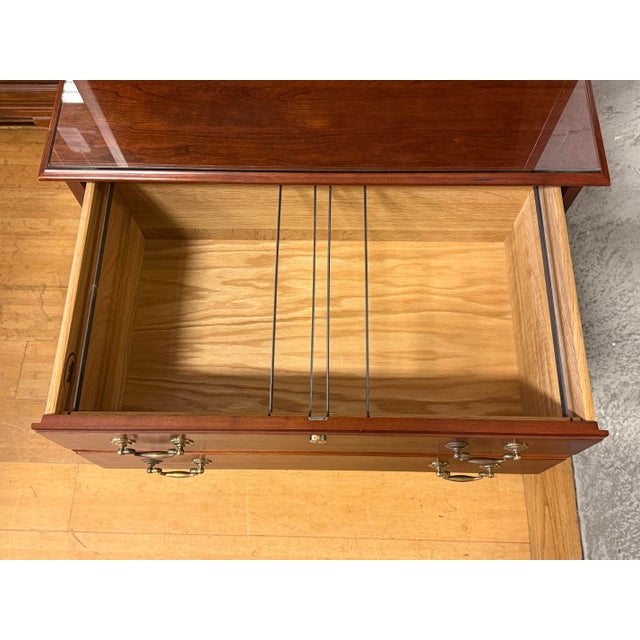 Stickley Furniture Cherry Wood Cabinet, Model 381 For Sale - Image 9 of 12