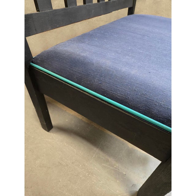 Black Updated Antique Arts & Crafts Hall Bench For Sale - Image 8 of 8