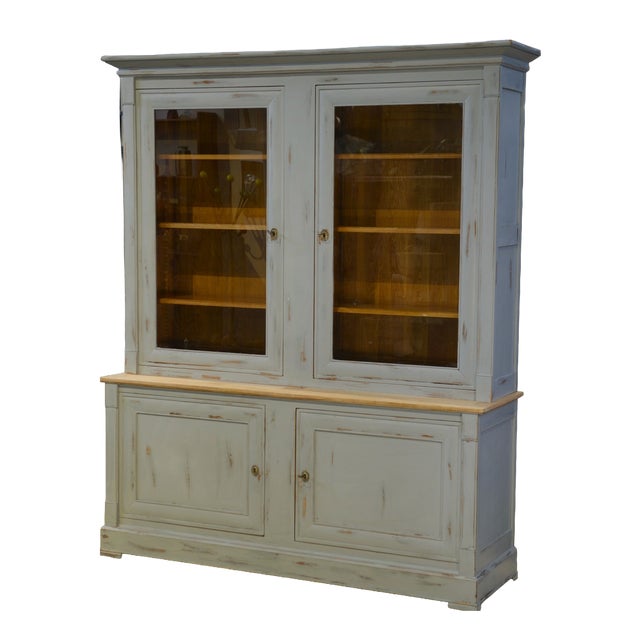 Patinated Two-Part Buffet by Crozatier, 1980s For Sale