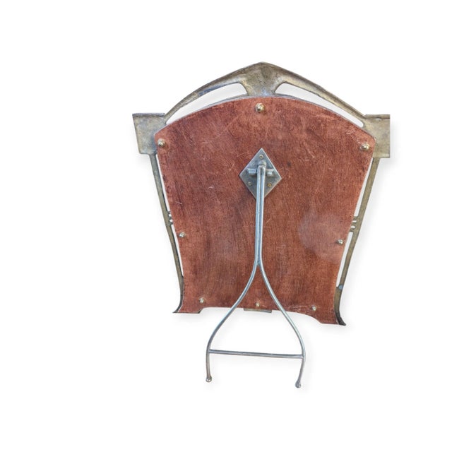 Metal Vintage Art Nouveau Jugendstil Style Mirror or Picture Frame For Sale - Image 7 of 11