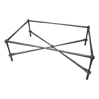 Late 20th Century Hammered Coffee Table in the Style of Giacometti For Sale