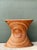 Wood Vintage Pencil Reed Sunburst Dining Table Pedestal For Sale - Image 7 of 13