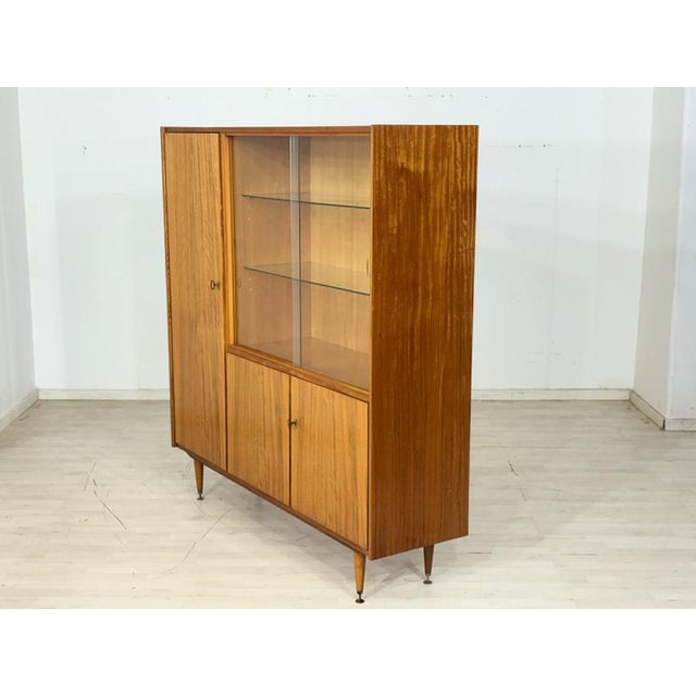 Wood Mid-Century Living Room Display Cabinet, 1960s For Sale - Image 7 of 15