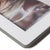 Contemporary Nappa Leather Photo Frame, White & Gray- 8" x 10" For Sale - Image 3 of 5