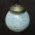French Clichy Green Reeded Glass Pendant Lamp For Sale - Image 6 of 8