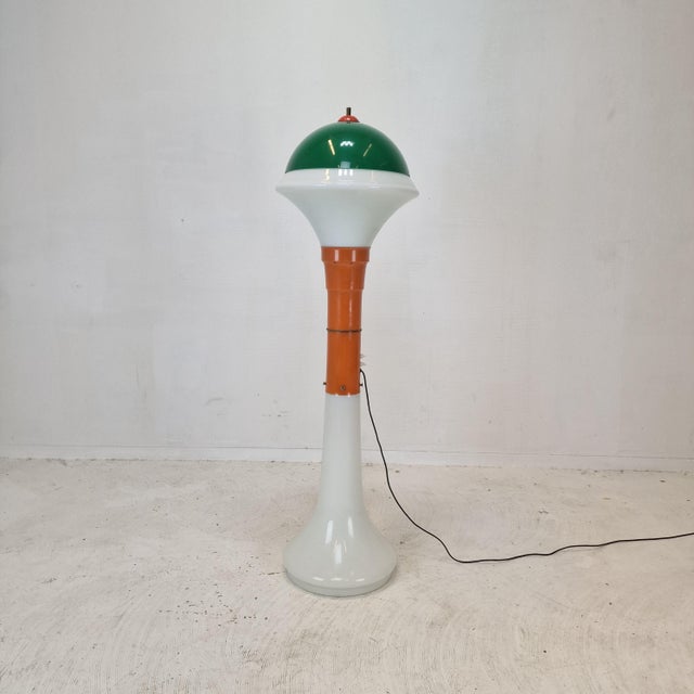 Mid-Century Italian Space Age Murano Glass Floor Lamp, 1970s For Sale - Image 13 of 13