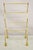 Vintage Italian Hollywood Regency Gold Gilt Metal Iron Towel Rack with Tassel Feet. Item features gold gilt finish,...
