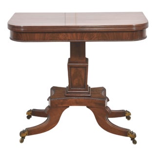 Regency Mahogany Tea Table For Sale