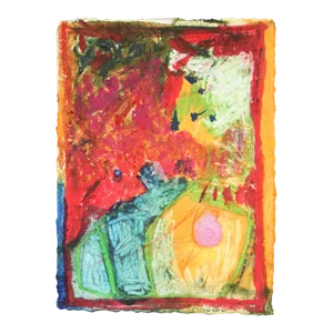 "Secrete #2" Original Abstract Expressionist Painting by Mel Rea