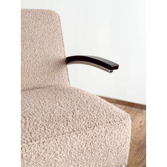 Set of Model 411 Cantilever Lounge Chair and Ottoman from Thonet, Germany, 2000s For Sale - Image 12 of 18