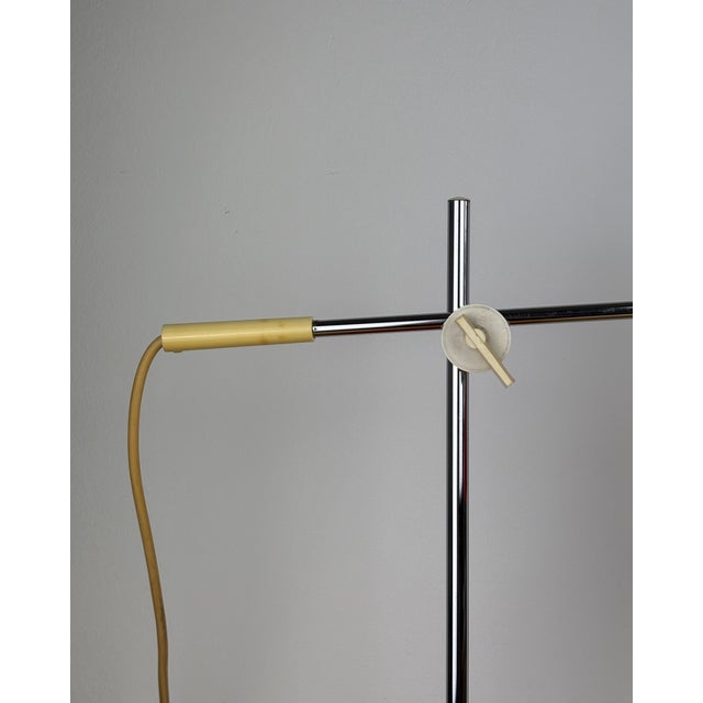 Ivory Mid-Century Modern Adjustable Orange Metal and Aluminum Table Lamp by Richard Essig, 1970s For Sale - Image 8 of 14