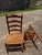 Wood Vintage Tell City Chair Company Ladder-Back Rush Seat Chairs For Sale - Image 7 of 12