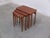 Wood Nesting Tables in Teak and Oak by Svend Åge Madsen, 1960s, Set of 3 For Sale - Image 7 of 16