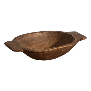 Small Antique Wooden Bowl For Sale