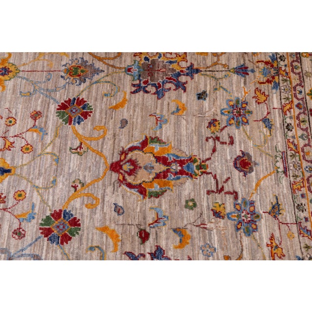 Beige Contemporary Gabbeh Rug 6'5'' X 9'9'' For Sale - Image 8 of 8