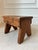 1970s Vintage 1974 Signed Handcrafted Wood Plinth or Small Rustic Stool For Sale - Image 5 of 16