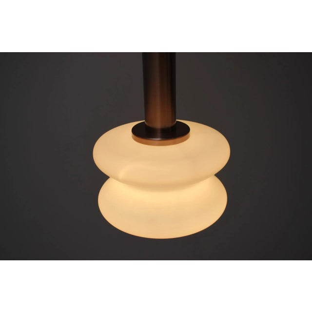 White Mid-Century Chandelier by Napako, 1970s For Sale - Image 8 of 9