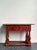 Mid-Century Modern Vintage Ralph Lauren Red Distressed Console Table For Sale - Image 3 of 12