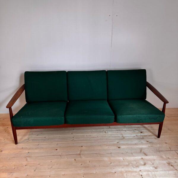 Vintage Teak 3-Seater Sofa, Denmark, 1960s For Sale - Image 4 of 4