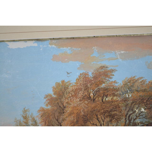French School From the Beginning of the 19th Century "Pastoral in a Landscape at the Mill" Gouache For Sale - Image 12 of 12