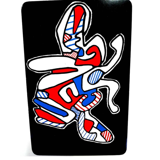 Jean Dubuffet - La Mouche - Original Screenprint 1967 For Sale