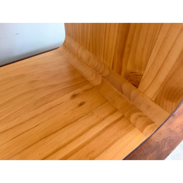 Modern Scandinavian Alvar Aalto Style Zigzag Side Table For Sale - Image 10 of 12