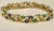 Modern 18 Karat Yellow Gold 30 Grams With Green and Blue Enamel Bracelet, 8 Inch Long For Sale - Image 3 of 8