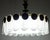 Brass and Glass 4-Light Chandelier from Kaiser-Leuchten, 1940s For Sale - Image 4 of 10