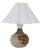 Small Danish Modern Brown Ceramic Table Lamp by Søholm, 1970s For Sale